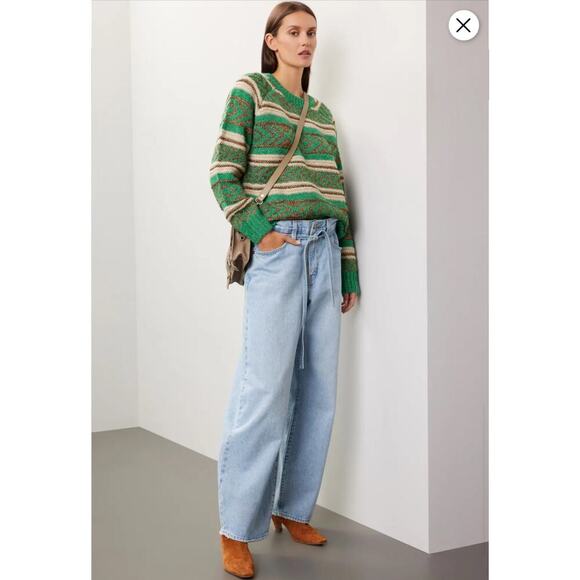 B20 Scotch & Soda Sweater Metallic Fair Isle Womens Small Folklore Swiftie Cozy - Picture 2 of 8